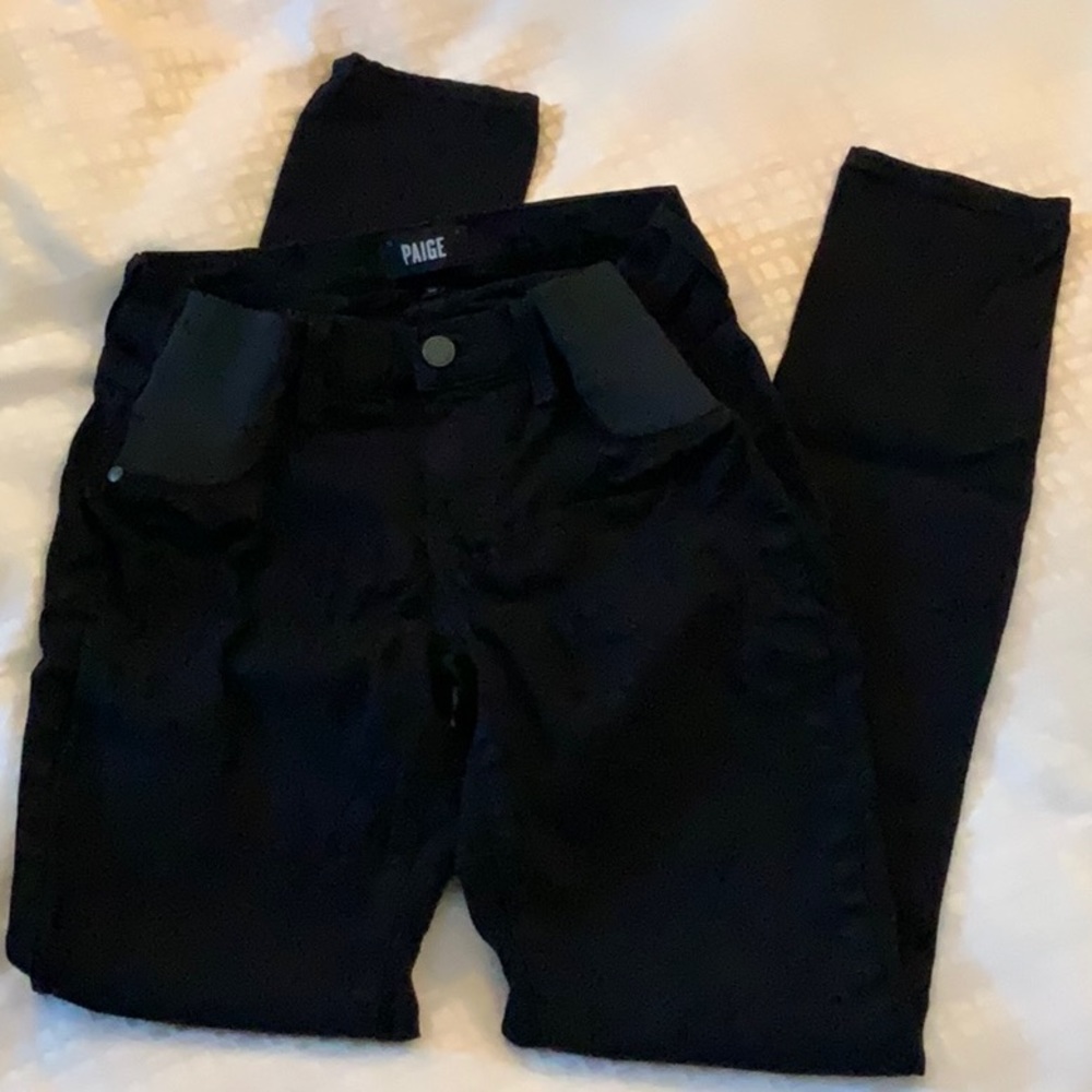 PAIGE side panel maternity jeans